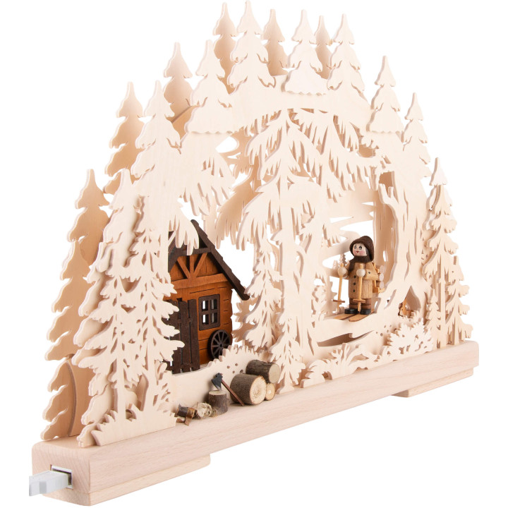 3D Candle Arch - Forest Trail - 43x28,5 cm / 16.9x11.2 inch