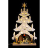 Light Triangle - Fir Tree - Christmas Magic in the Village with White Frost - 43x73,5 cm / 16.9x28.9 inch