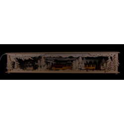 Illuminated Stand Station for Candle Arches - 80x15 cm / 31.5x5.9 inch