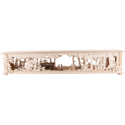 Illuminated Stand Wooden Cart for Candle Arches - 80x15 cm / 31.5x5.9 inch