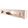 Illuminated Stand Wooden Cart for Candle Arches - 80x15 cm / 31.5x5.9 inch