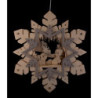 Window Picture - Snowflake with Pitti, Moppi and Schnatterinchen - 36 cm / 14.2 inch