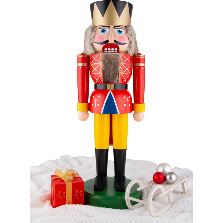 Nussknacker König rot - 75 cm
