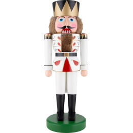 Nussknacker König weiß - 75 cm