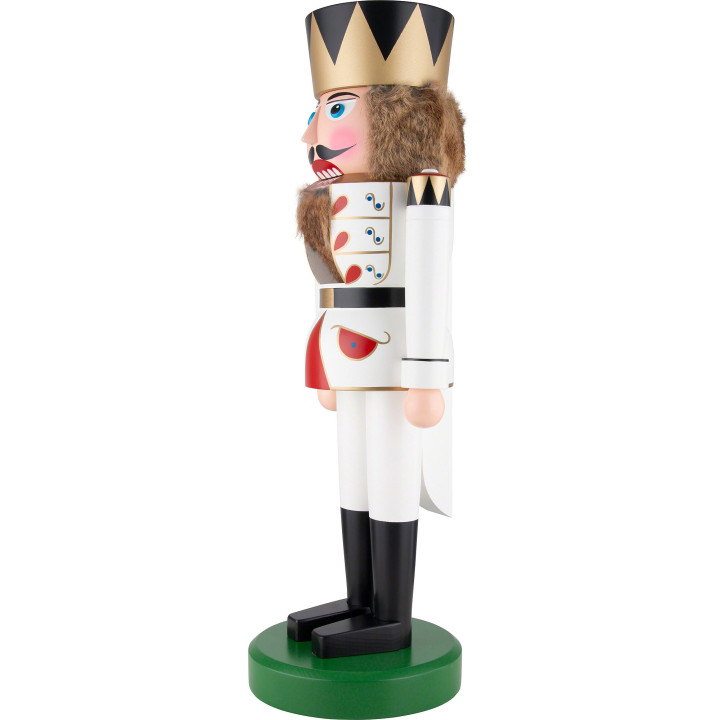 Nussknacker König weiß - 75 cm