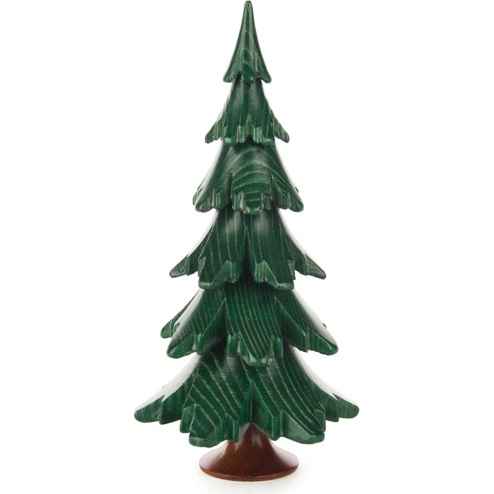 Solid Wood Tree - Green - 15,5 cm / 6.1 inch