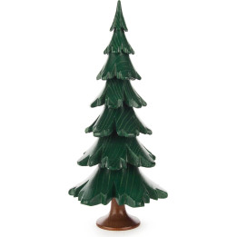 Massivholzbaum grün lasiert - 19 cm