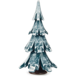 Massivholzbaum grün-weiß - 9 cm