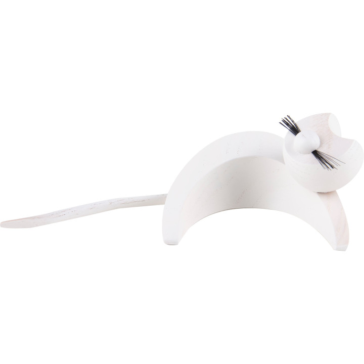 Cat White - Lying - 3 cm / 1.2 inch