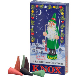 KNOX Incense Cones, Christmas Mix (Incense, Fir Tree, Sandel), 24 pcs.