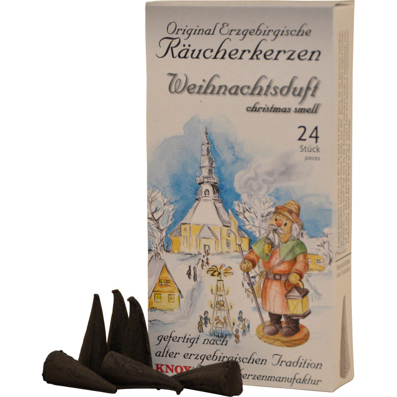 Knox Incense Cones - Original Ore Mountain Incense Cones - Christmas Scent