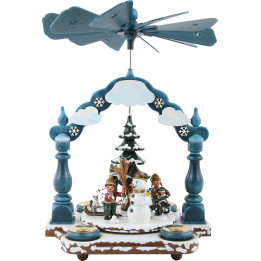 1-stöckige Pyramide Winterkinder 35x25 cm
