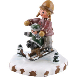 Winterkinder Schlittenfahrerin - 7 cm