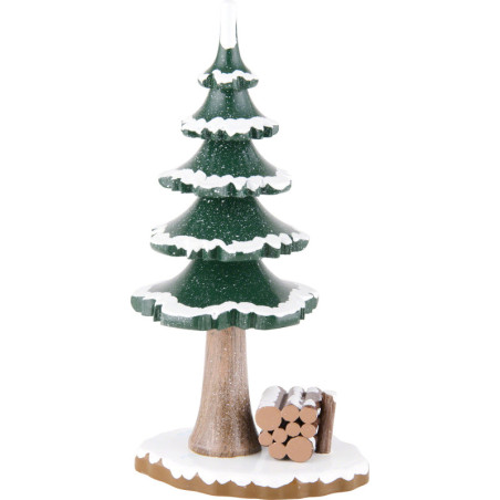 Winter Children Tree with Wood - 17 cm / 7 inch