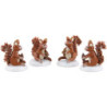 Winter Children Set of Four Squirrel - 3 cm / 1,5 inch
