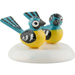 Winter Children Titmouse - Set of Six - 1,5 cm / 0,5 inch