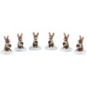 Winter Children Rabbit - Set of Six - 1,5 cm / 0,5 inch