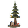 Sommerbaum mit Holzstapel - 16 cm