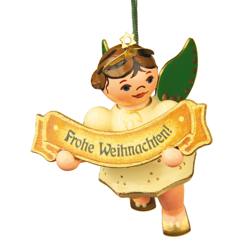 Christbaumschmuck Engel Frohe Weihnacht - 6 cm