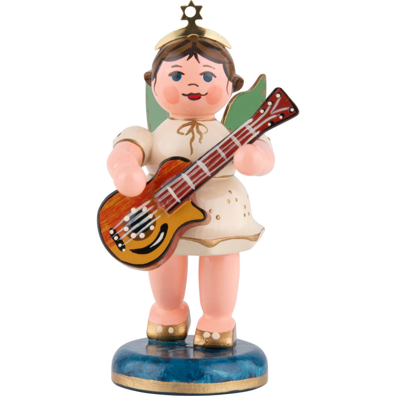 Angel with Acoustic Guitar - 6,5 cm / 2,5 inch