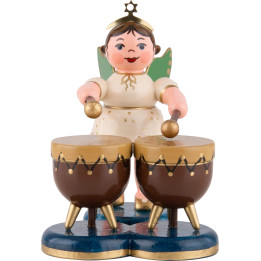 Angel with Kettle Drum - 6,5 cm / 2,5 inch