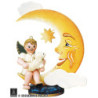 Angel Boy with Moon and Sheep - 10 cm / 4 inch