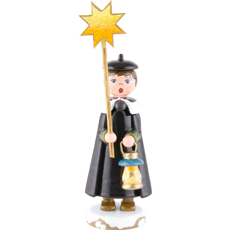 Winter Children Church Singers with Star - 11 cm / 4,3 inch