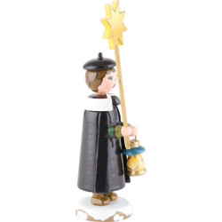 Winter Children Church Singers with Star - 11 cm / 4,3 inch