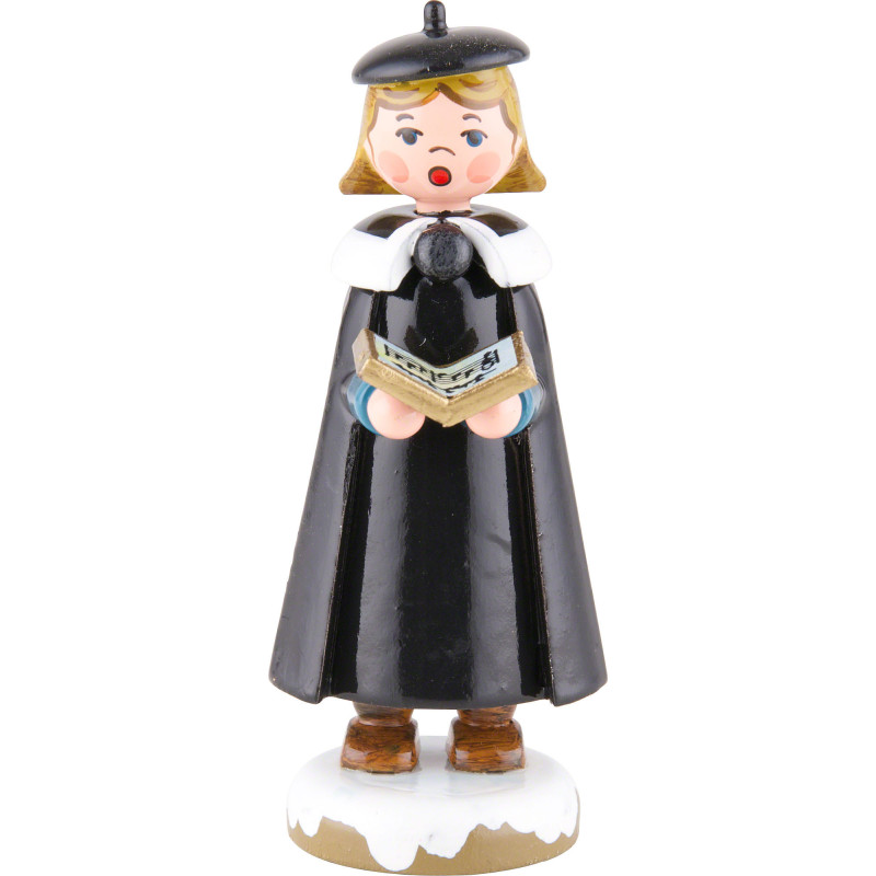 Winter Children Church Singers with Book - 8 cm / 3 inch