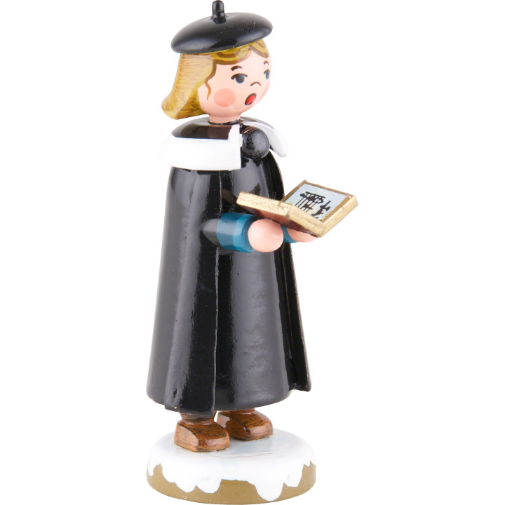 Winter Children Church Singers with Book - 8 cm / 3 inch