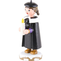 Winter Children Church Singers with Light - 7 cm / 3 inch