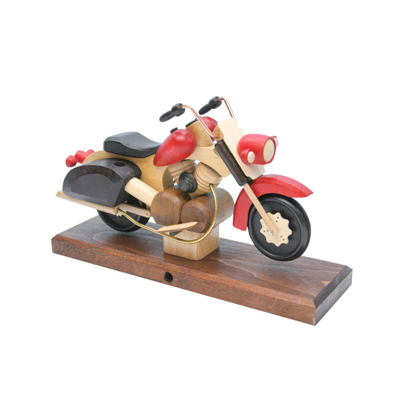 Smoker - Motorcycle Chopper Red 27x18x8 cm / 11x7x3 inch