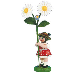 Blumenkind Mädchen mit Gänseblume - 11 cm