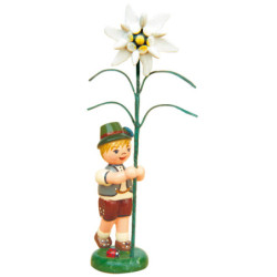 Flower Child Boy with Precious White - 11 cm / 4,3 inch