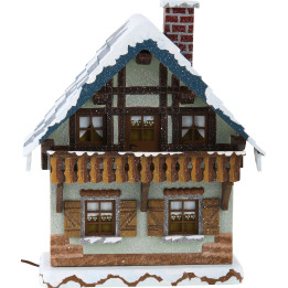 Winterhaus mit Balkon - 15 cm