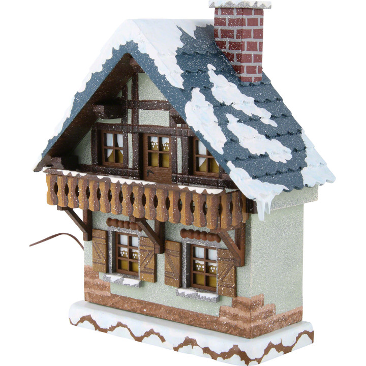 Winterhaus mit Balkon - 15 cm