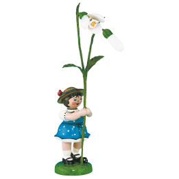 Flower Girl with Snowdrops - 11 cm / 4,3 inch