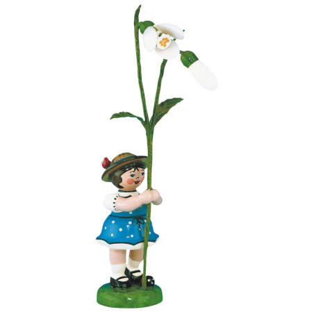 Blumenkind Mädchen mit Schneeglöckchen 2. Auflage - 11 cm