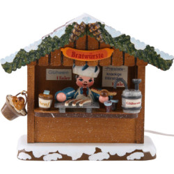 Winter Children Market Booth Bratwurst House - 10 cm / 4 inch