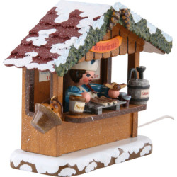 Winter Children Market Booth Bratwurst House - 10 cm / 4 inch