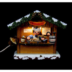 Winter Children Market Booth Bratwurst House - 10 cm / 4 inch