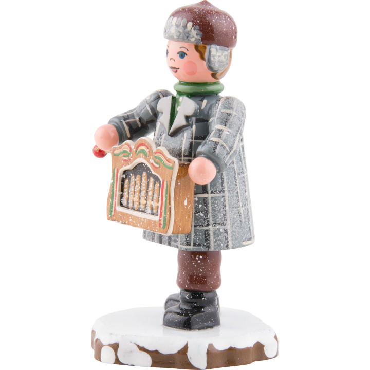 Winterkinder Drehorgelspieler - 7,5 cm