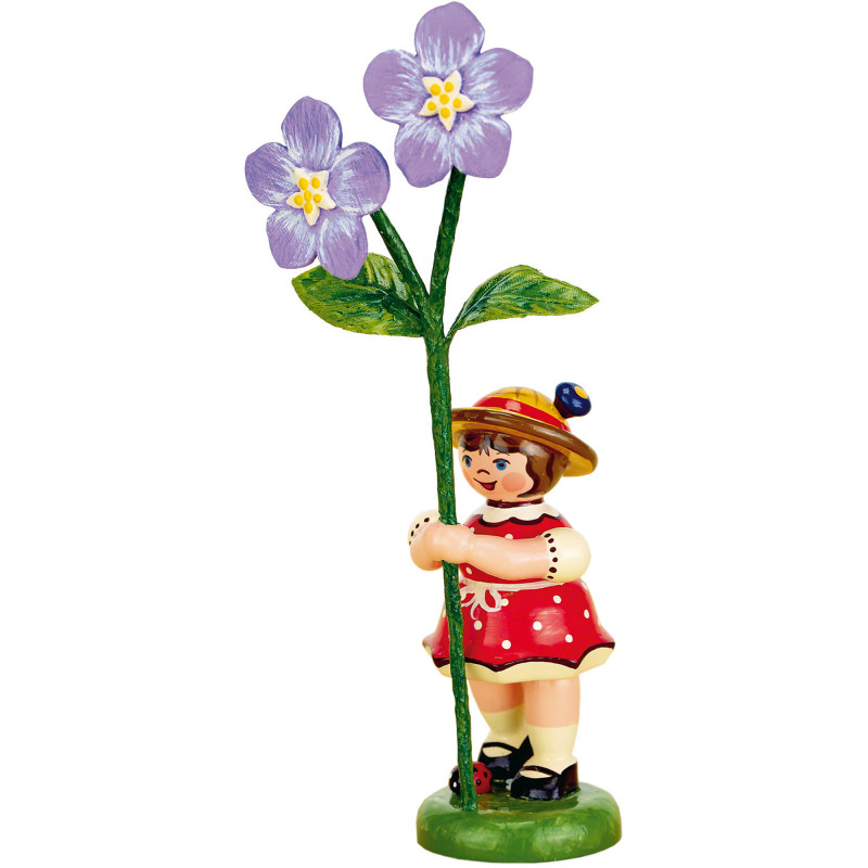 Flower Girl with Flax - 11 cm / 4,3 inch