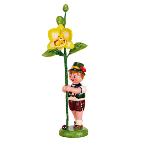 Flower Child Boy with Orchis - 11 cm / 4,3 inch