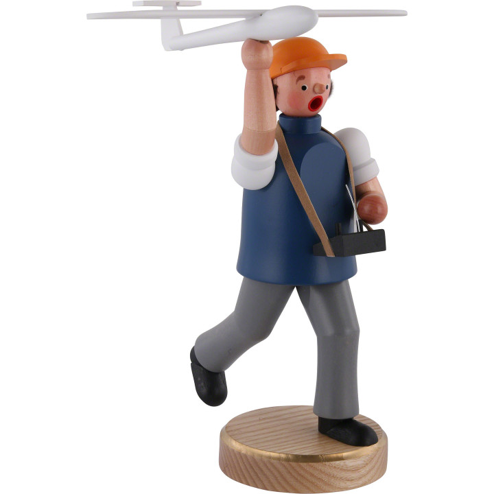 Räuchermännchen Flugmodell Sportler - 22 cm