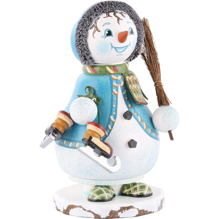 Räuchermännchen Wichtel Schneeflöckchens Eiskufen - 14 cm