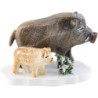 Winter Children Set of Four Wild Boar - 3 cm / 1,5 inch