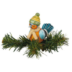 Christbaumschmuck Baumclipser Buchfink - 6,5 cm