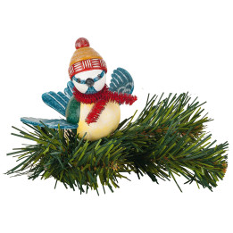 Tree Ornament - Tree Clip Blue Tit - 6,5 cm / 2,5 inch