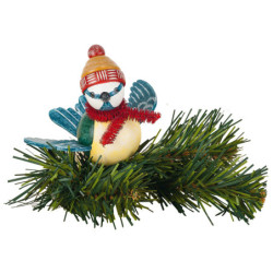 Tree Ornament - Tree Clip Blue Tit - 6,5 cm / 2,5 inch